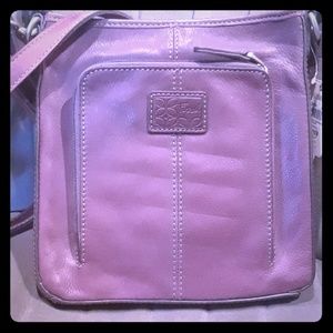 Purple 💜 Nwt Fossil genuine leather shoulderbag